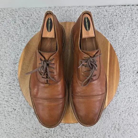 Frye Paul Lt Bal Tan Brown Leather Casual Lifestyle Cap Toe Oxford Mens 12 D